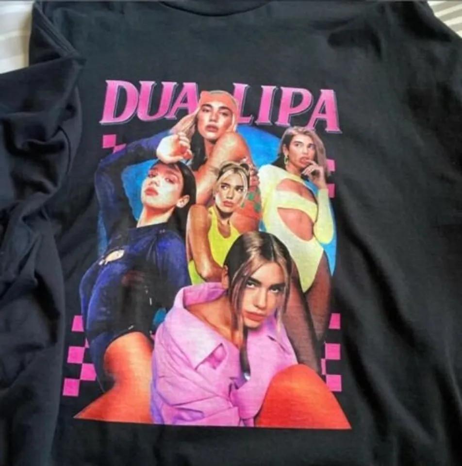 Dua Lipa Shirt Dua Lipa Future Nostalgia Black Unisex All size Shirt E463 M
