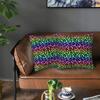 Colofrul Rainbow Leopard Print Animal Skin Cheetah 2 Pcs Square Pillowcase Pillow Cover Cushion Throw Pillow For Home Sofa