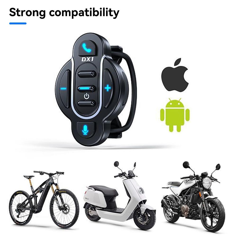 Bluetooth 5.4 motorkerékpár kormány intelligens távirányító vízálló vezeték nélküli médiavezérlő sisakos fülhallgató kerékpárhoz