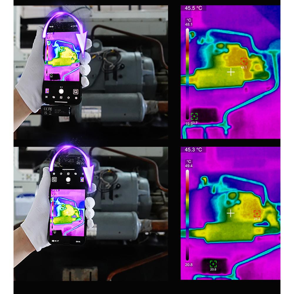 UNI-T Thermal Imager For Phone UTI120MS Thermal Imaging Camera For IOS PCB Circuit Floor Heat Detection