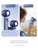 Portable High-Speed Bladeless Mini Fan with Digital Display and Cooling Ice Pack