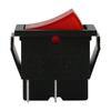 Baomain Red Light SPDT On/Off Snap-in Boat Rocker Switch 4 Pin 16A/250V UL TUV Listed (1, Red)