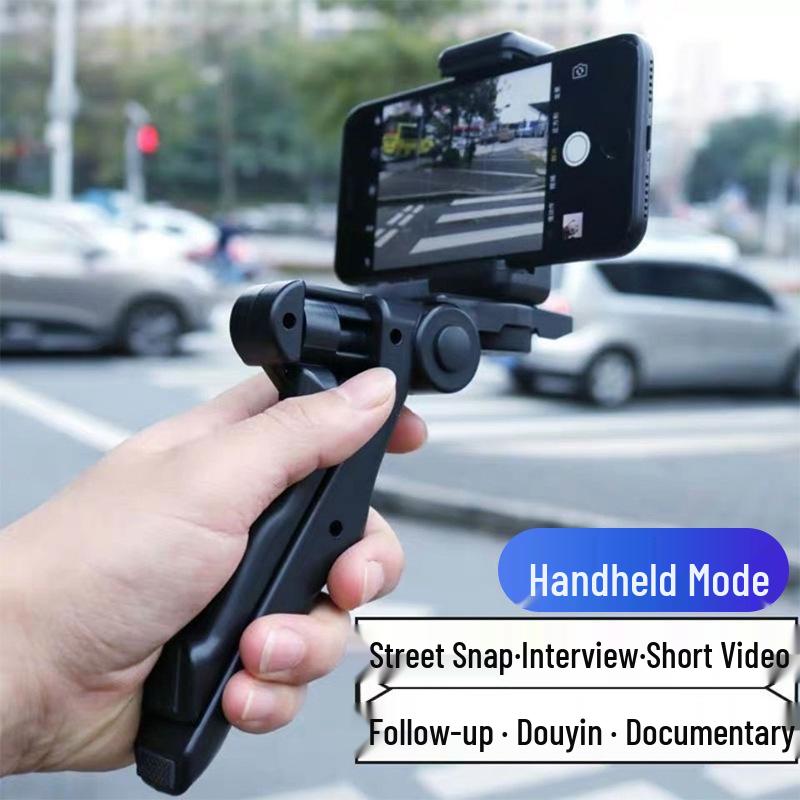 Foldable Phone Stand & Handheld Stabilizer for Live Streaming and Online Classes