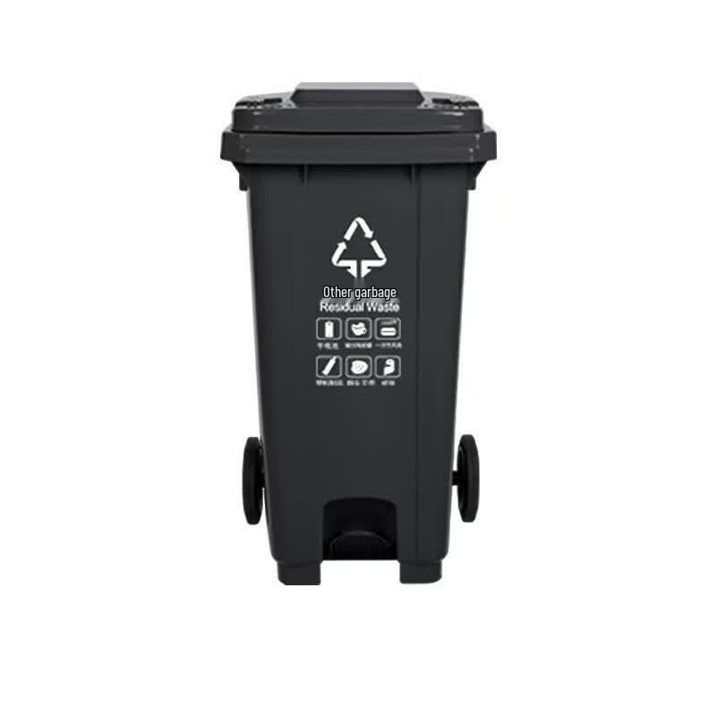 Outdoor Foot Pedal Classified Waste Bin