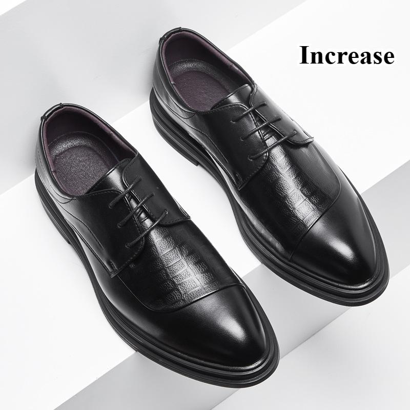 High-end Men's Leather Shoes Trend Dress Shoes for Men Oxfords Luxury Bridegroom Wedding Party Shoes Male Suit Oxford Footwear