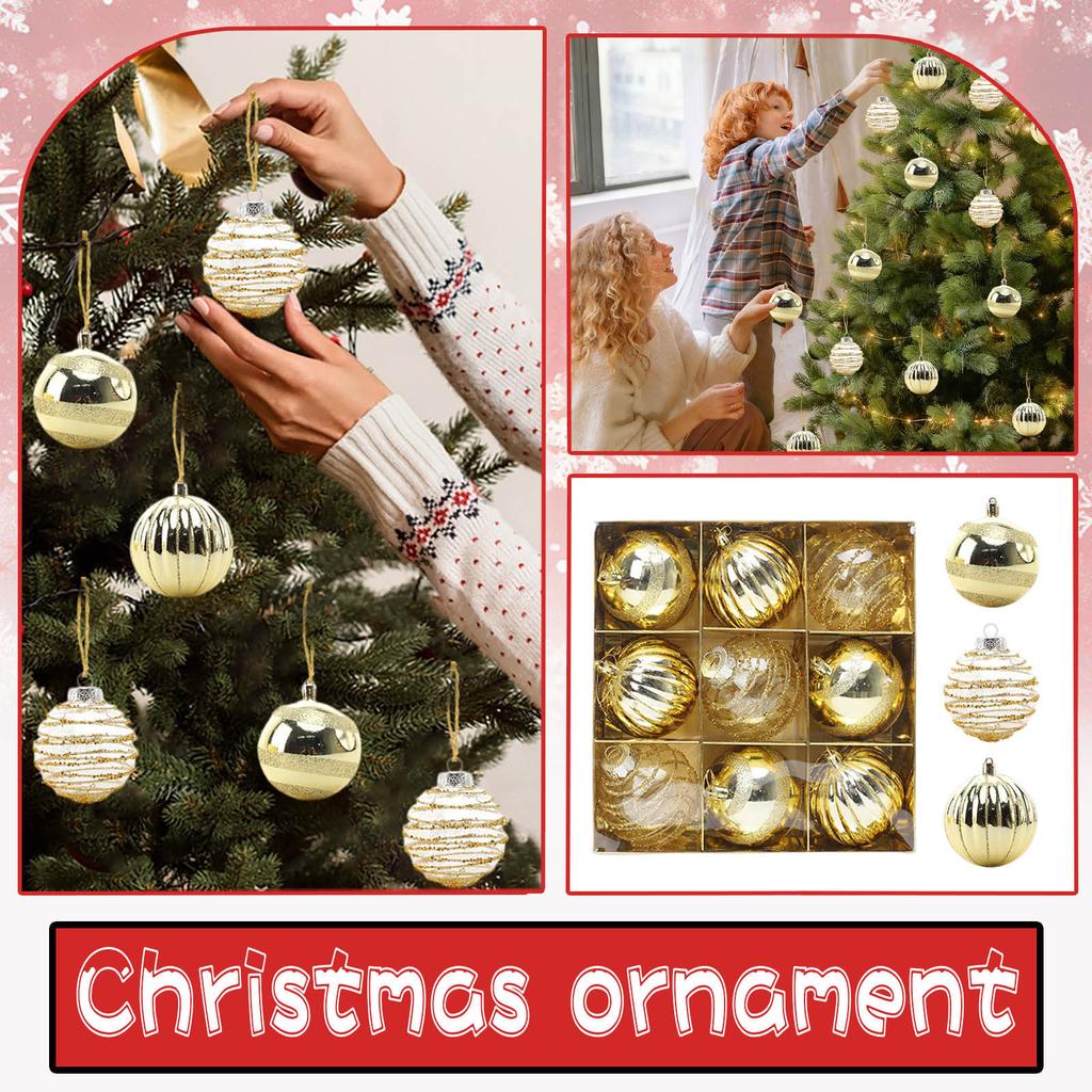 Christmas Ball Transparent Ball Painted Ball Christmas Tree Decorative Pendant