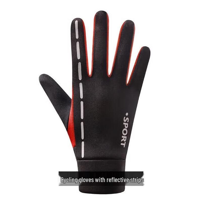 Luminous Warm Full Finger Touchscreen Cycling Gloves M-L