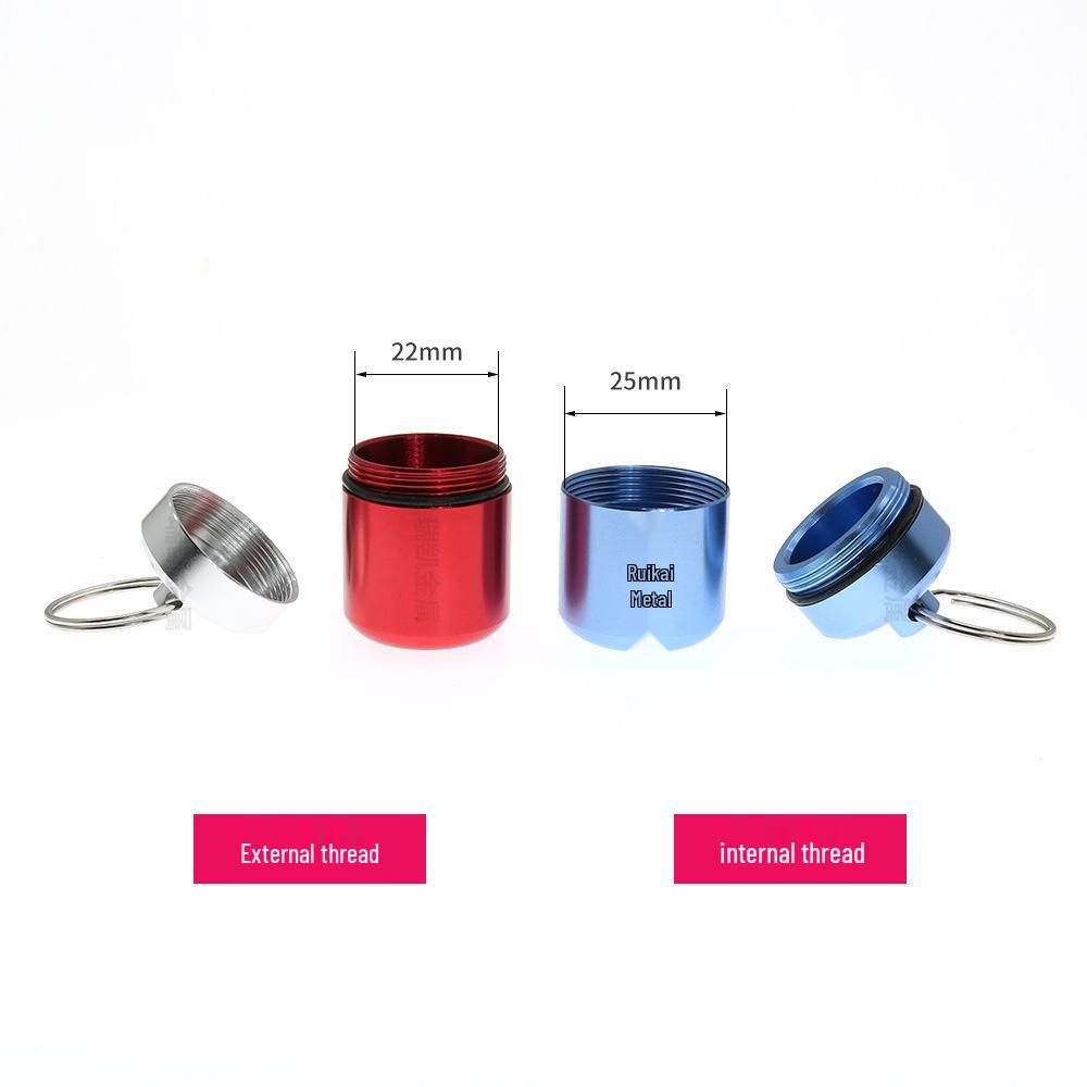 Aluminum Alloy Earplug Storage Box with Keychain