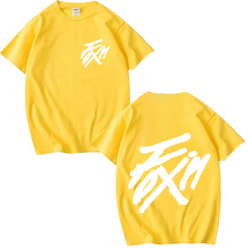 Kpop ATEEZ _FlX ON_ Merch Zipper T Shirt men women Oversized 100_ Cotton Hot sale short sleeve Summer top Unisex plus size tops