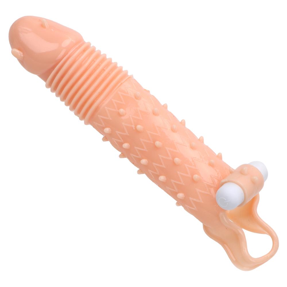 Reusable Cock Sleeve Penis Enlargement Condoms Sex Toys For Men Gay Extender Vibrating Delayed Ejaculation Adults Products 18+