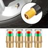 4Pcs/set Cars Tire Air Pressure Monitor Alert Indicator Tire Valve Caps Gauge Car Accessories Car Tyre Pressure Gauge Caps