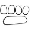 5pcs 51712285495 Front Grille Surround Cover Trim Ring For Mini F55 5 Door Hatchback Cooper S, Cooper SD 2014-2021