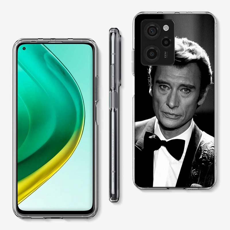 Черный чехол для телефона с изображением Джонни Халлидея Для Redmi 12 13C 12C 15C 15 9 Power 10 Prime+ 10C 10A 9T 9C 9i 9AT 9A Sport A5 K50 K30 60