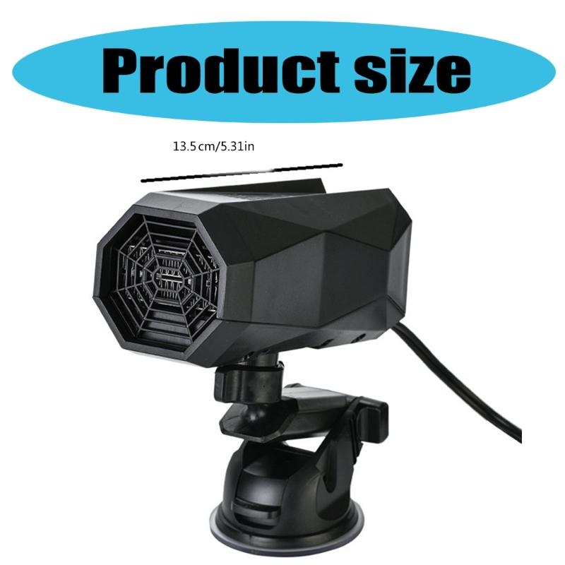 Quick Heat Car Space Fan Heater, 12V Portable Auto Heating Coolers with Overheat Protection for Cozy Driving Experience