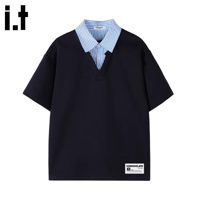 :CHOCOOLATEit Men s Casual Loose Fit Polo T-Shirt L