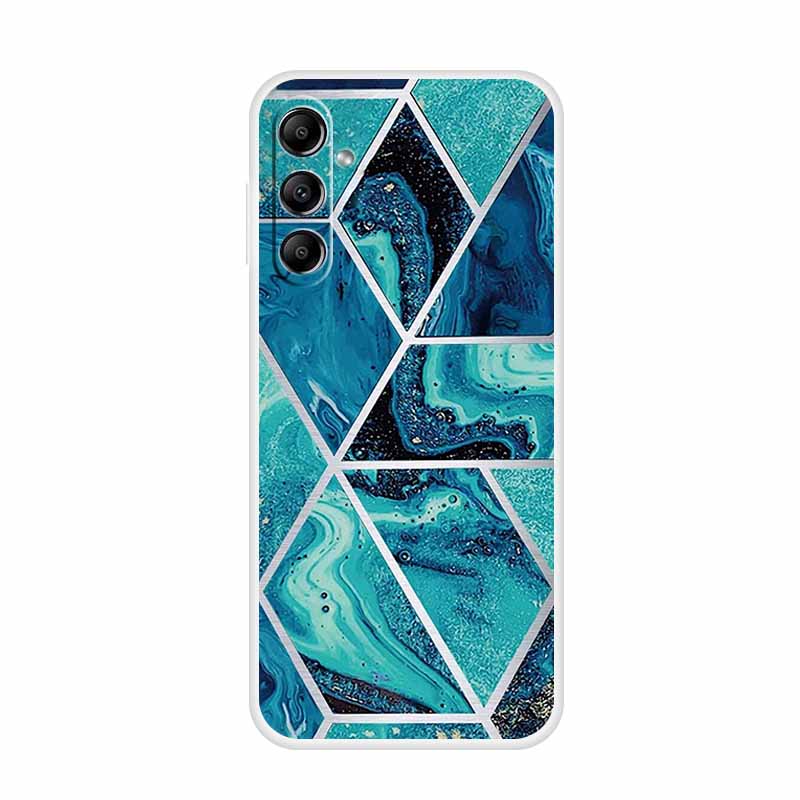 For Samsung Galaxy A14 A34 A54 5G Marble Soft Case Silicone TPU Phone Back Cover Coque for Samsung A 54 34 14 4G Cartoon Fundas