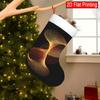 Christmas Decoration Fireplace Hanging Stocking 1pc Beam Art Christmas Stocking - Elegant & Golden Swirl Patte