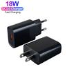 Plugue UE EUA Carregador USB para Celular Carregador de Parede Quick Charge 3.0 18W Carregador Rápido USB QC3.0