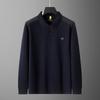 Men's Plus Size Long Sleeve Warm Polo Shirt