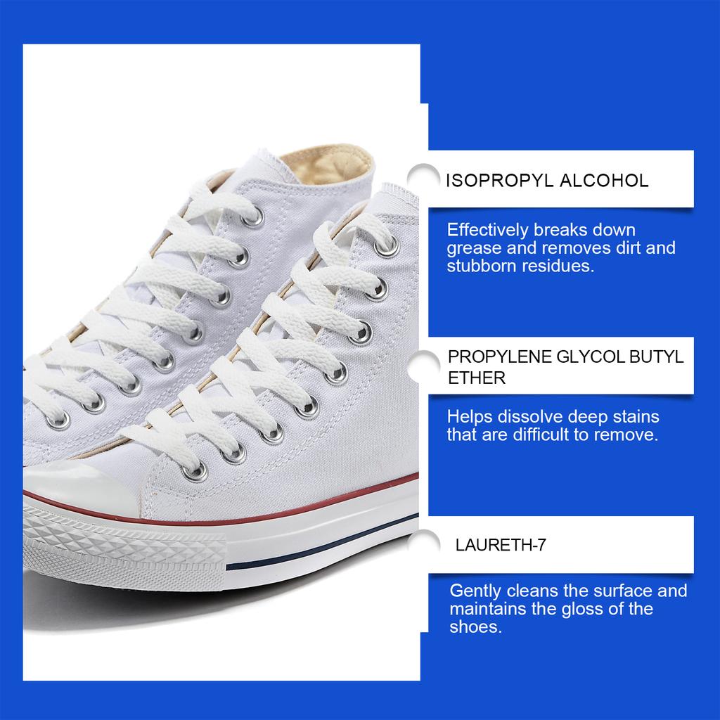 Shoe Foam Cleaner, Cleaner, Waterless Whitening Agent 100ml