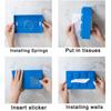 Building Blocks Tissue Box Creative Punch-free Wall-mounted Tissue Box Spring Paper Towel Holder Bathroom Waterproof Tissue Box