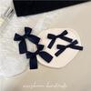 In Stock: Navy Blue Bow Hair Clips - Preppy Style Duckbill Pair
