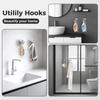 Stainless Steel Suction Cup Hooks Wall Mount Hanging Towel Rack Strong Suction Cup Holder  Mirrors