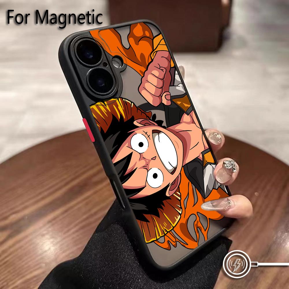 Anime Ones Pieces Luffys Zoros Phone Case for iPhone 17 16 15 14 13 12 11 Air Pro Max Mini XR XS X 7 8 6 6s Plus Matte Magnetic