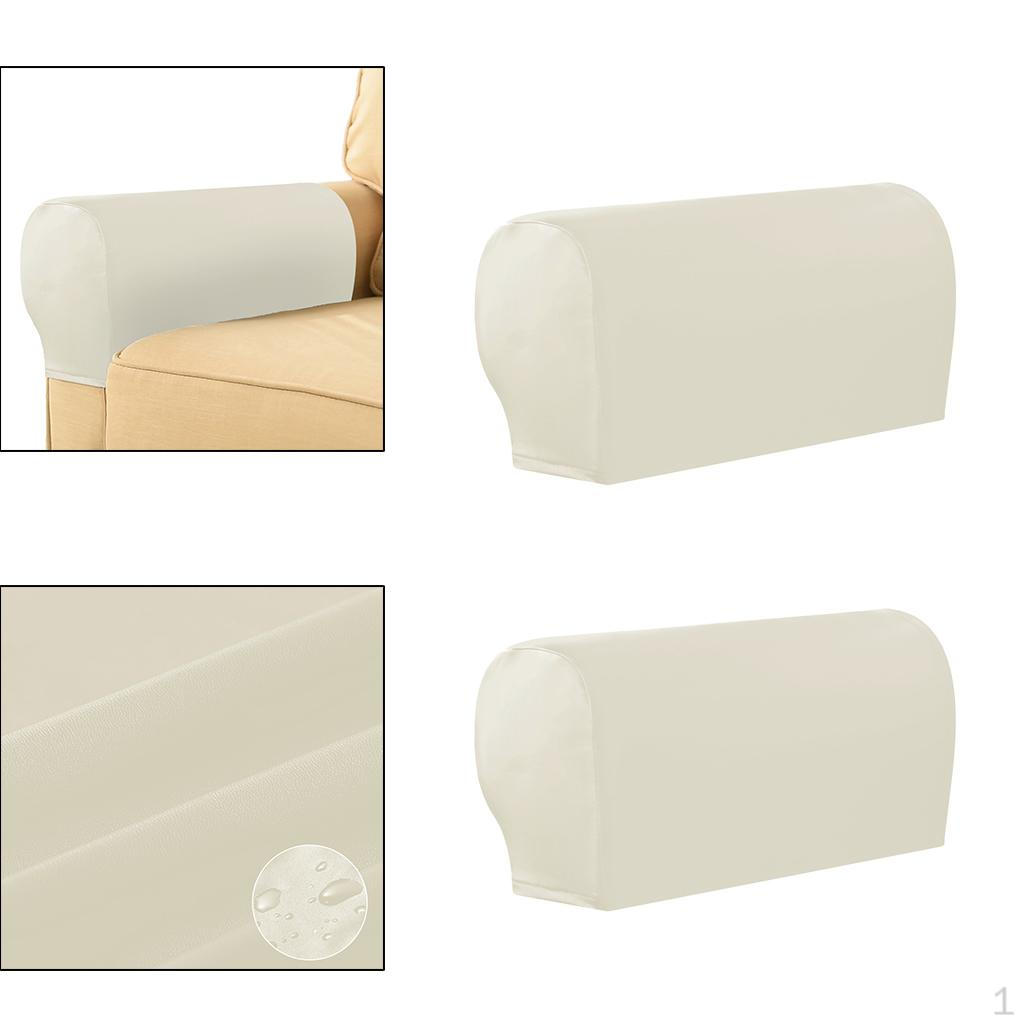 Нескользящие чехлы на подлокотники дивана эластичные из ПУ-кожи водонепроницаемые для столовой 1490₽