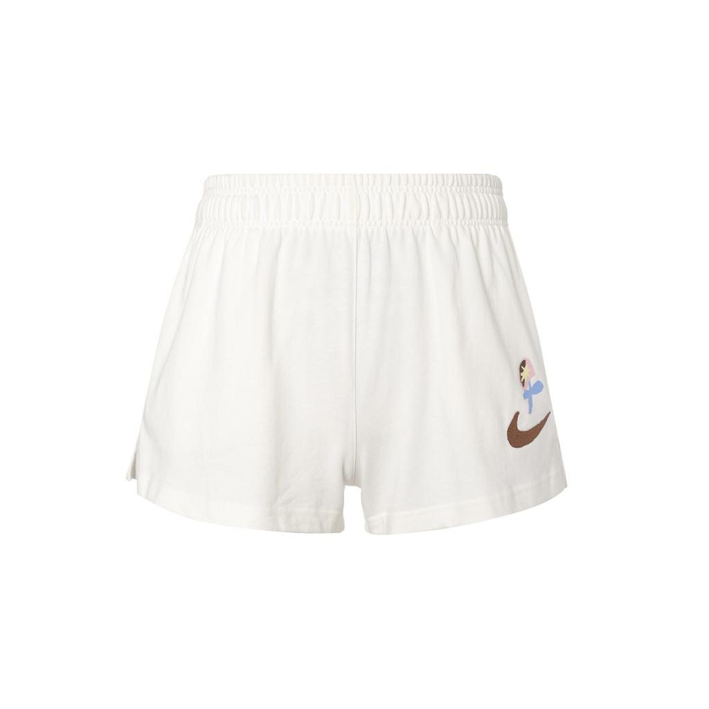 Nike Sportswear Women's Logo Print Elastic Shorts 'Sail White' FJ7716-133