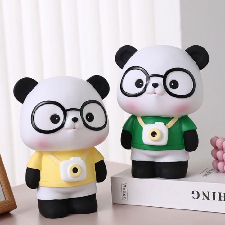 Convenient Coin Collector Animal Shaped Money Saving Jar Panda Piggy Banks Decor