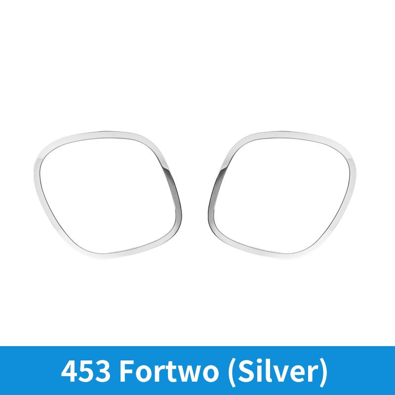 Chrome Tail Light Trim For Smart 453 Fortwo 2015‑ ABS Rear Lamp Cover Decoration Sticker Car Exterior Accessories