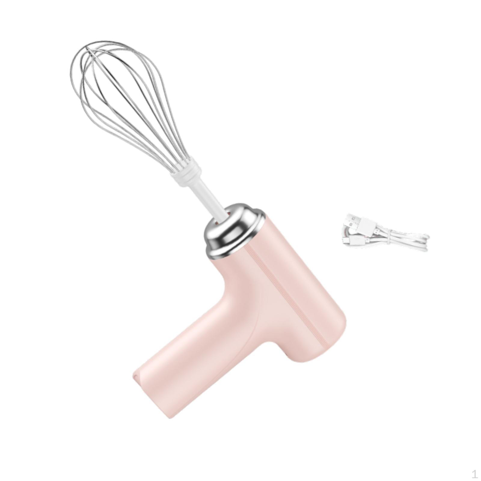 

Компактный электрический венчик, беспроводной венчик для приготовления пищи и выпечки Pink Single Head