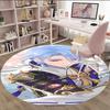 1pc Genshin Impact1 Print Round Carpet Chair Round Carpet Suitable for Bedroom Living Room Home Decorative Carpet