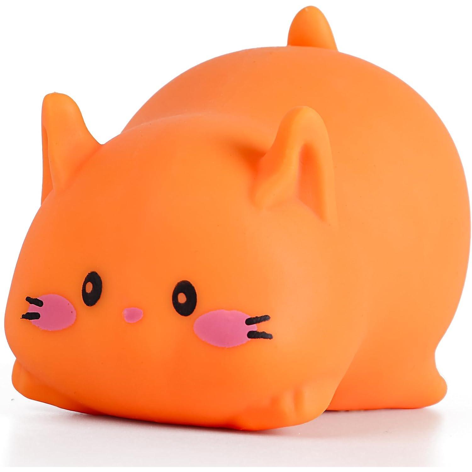

Cat Stress Balls, Cute Cat Squishy Toys for Kids and Adults, Stress Relief Sensory Toys (White), Fidget Toys Squishy Suitable Boys Girls Orange Cat