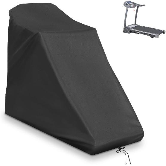 Treadmill Cover Waterproof Outdoor,Dustproof Running Machine Cover with Drawstring, Upgrade Dust Proof Heavy Duty Non-Folding Running Machine Cover