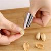 Kitchen Tool Finger Guard Stainless Steel Finger Protector Thumb Guard Peeler Peeling Bean Nut