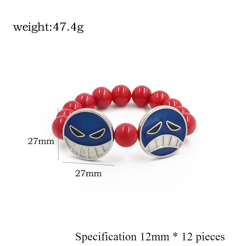Necklace, cartoon smiley face bracelet opp