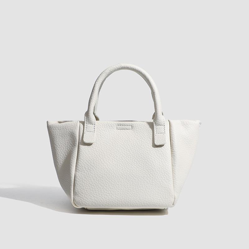 Niche Vegetable Basket Single Shoulder Messenger Bag Fashionable Texture Solid Color Bucket Portable Small Bag Women