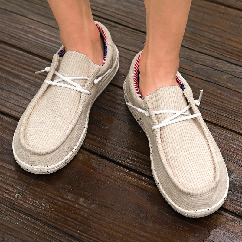 Herren Loafer Schuhe, Atmungsaktive Leichte Rutschfeste Slipper, Herrenschuhe, Frühling Und Sommer, Futter mit Sternen und Streifen