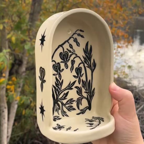 Candlestick Plate Synthetic Resin Lightweight Hand-Painted Decorative Tray with Star Owl Patterns Home Decor