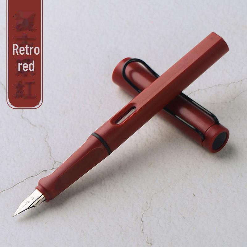 Zhengzi Student Fountain Pen - Iridium Gold 0.5mm Nib, 0.38mm Replaceable Ink Capsule, Steel Construction