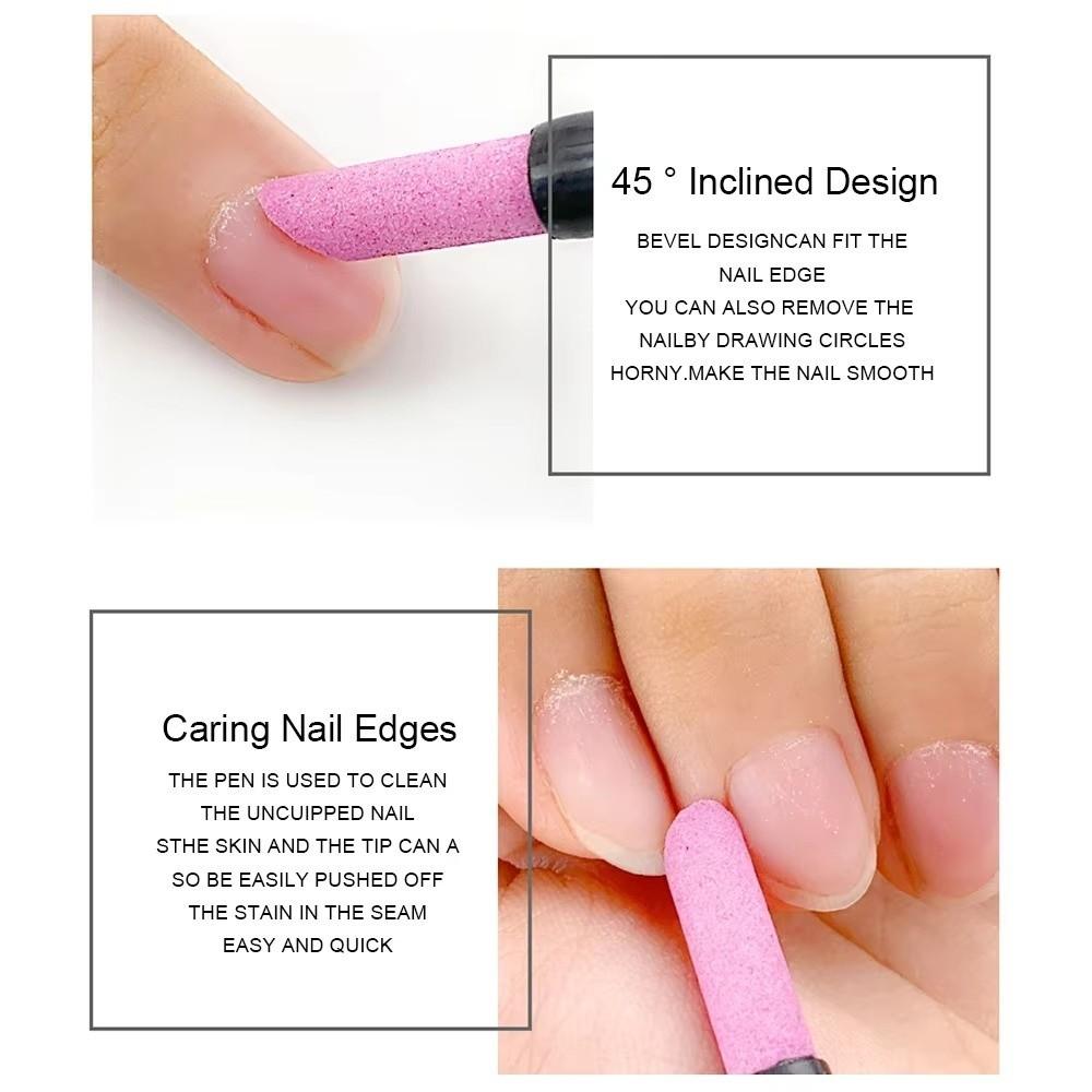 Handy Use Manicure Tools Lightweight Cuticle Pusher Grinding Pen Nail File Rods Manicure