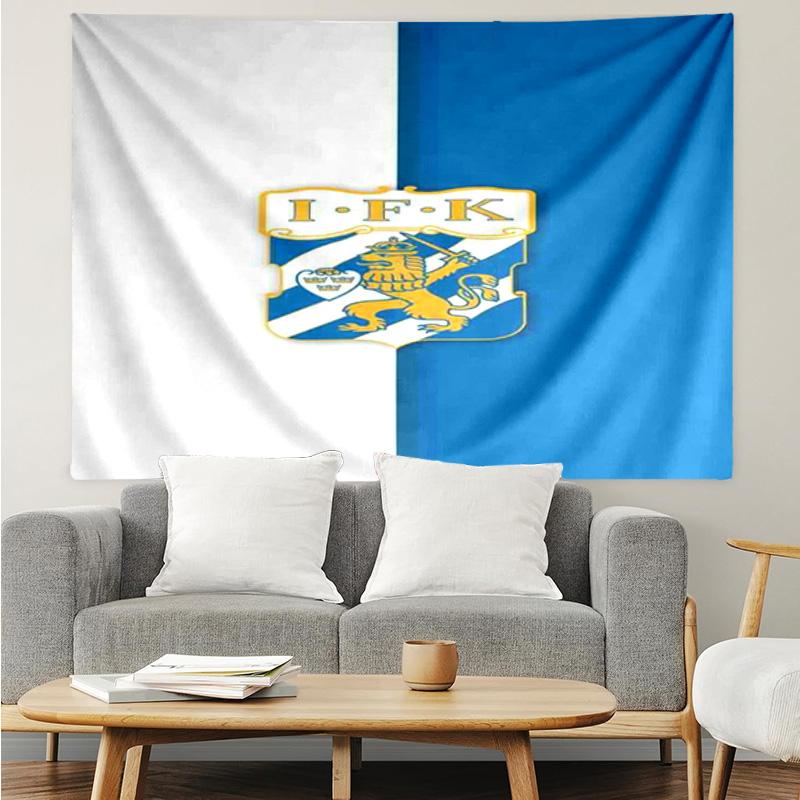 IFK Göteborg Wandteppich für Schlafzimmer, Wohnzimmer, Spielzimmer, Dekorations-Kunstzimmer Wandteppich Feiertags- und Geburtstagsgeschenke