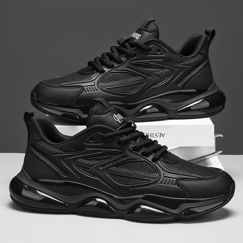 Real popcorn breathable sneakers dad trendy shoes retro daily going out heightening casual shoes