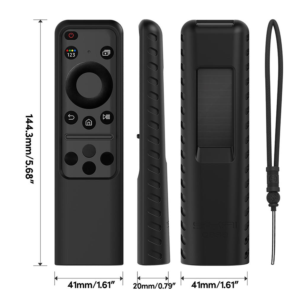 Étui de Protection en Silicone avec Cordon pour Télécommande TV BN59 TM2360E et Housse Souple Anti-Choc et Durable