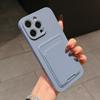 with card holder phone case for iphone 16 13 14 12 11 15 17 pro max soft Silicone cover for iphone x max funda Camera protection