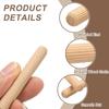 Uxcell Wooden Dowels, Approx. 50 Pieces, 3cm Length, 4mm Diameter, Made from Eucalyptus Wood, Dowel Pins for Shelf Brackets, Furniture Joints, DIY