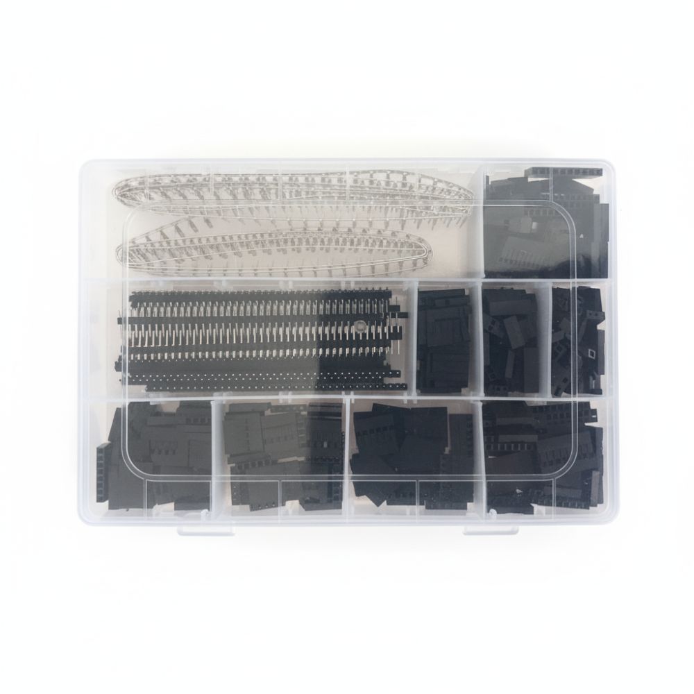 1450PCS 2.54mm Pitch Pin Connector Kit Male Female Pin Practical Jumper Wire Set Electronics Prototyping Kit DIY Electronics