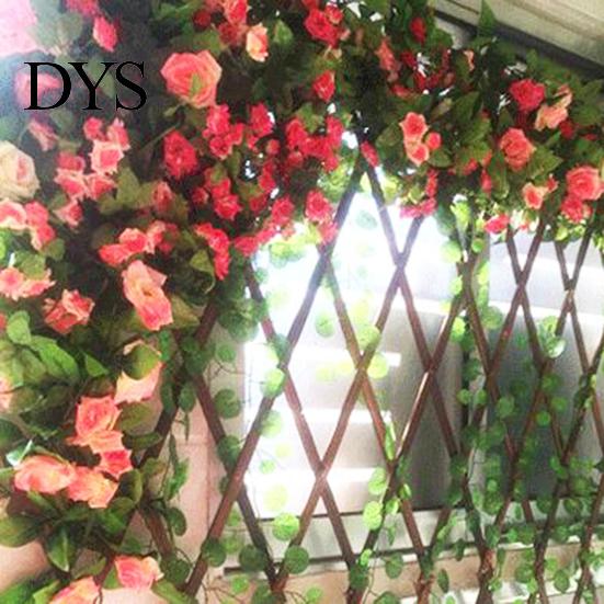 Fake Flower Simulation Eco-friendly Anti-fade 7 Colors Artificial Rose Vine for Household